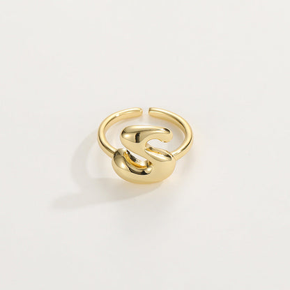 Personalized Fun Alphabet Initial Ring