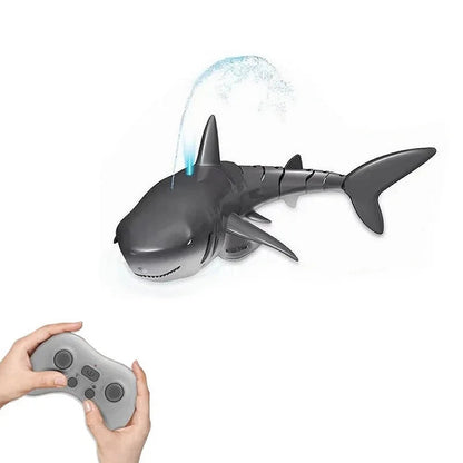 Shark Whale Spray Water Toy with 2.4G Remote Control, Bionic Spine, Realistic Swimming - Safe for Ages 6+