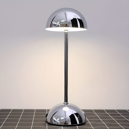 Bright Round Mushroom Table Lamp with Touch Dimmer
