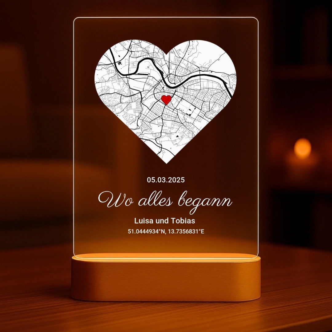Customizable LED Wooden Night Lamp - Halri