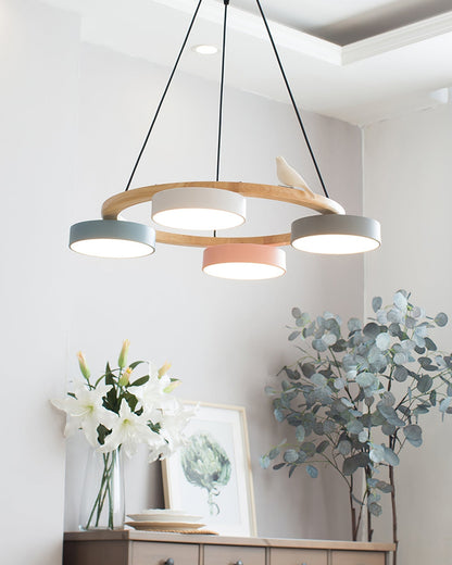 Beautiful Round Pendant LED Birdcage Light Fixture
