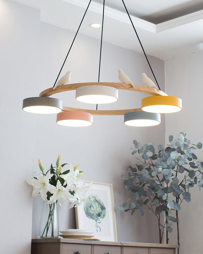 Beautiful Round Pendant LED Birdcage Light Fixture