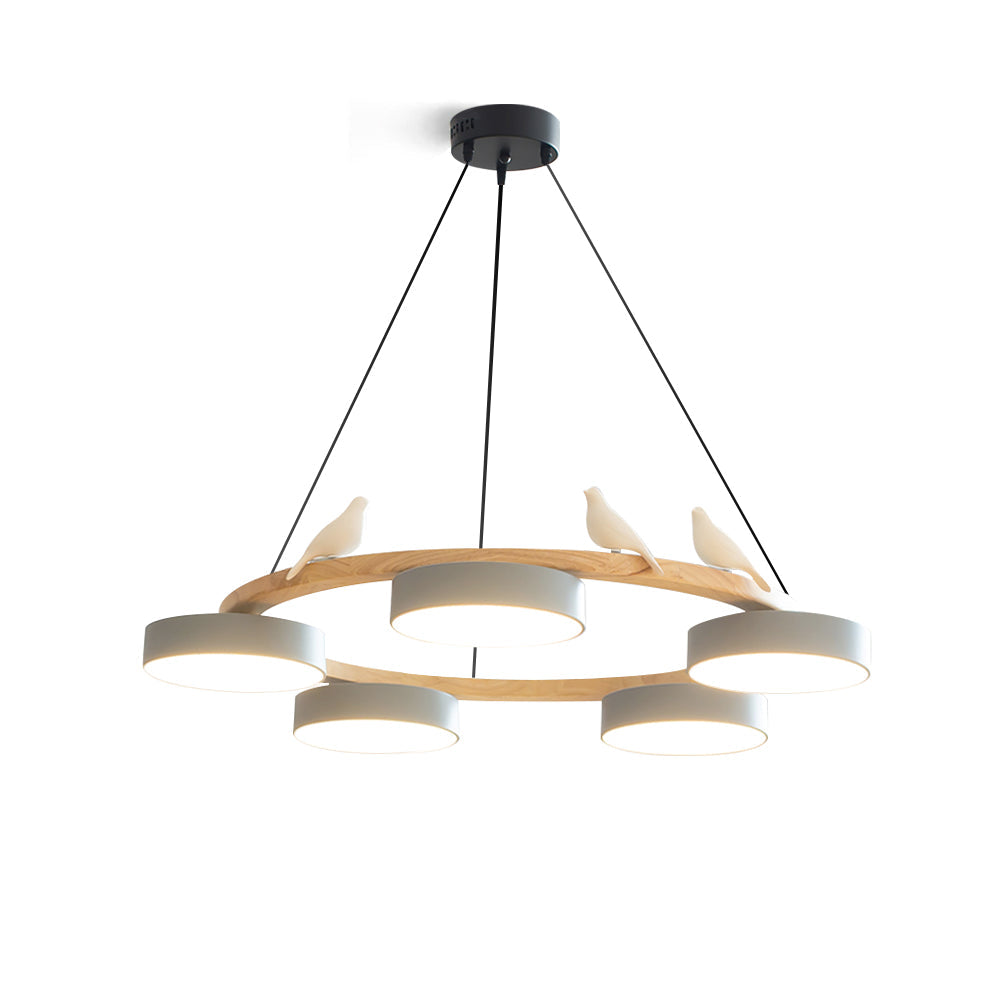 Beautiful Round Pendant LED Birdcage Light Fixture - Halri