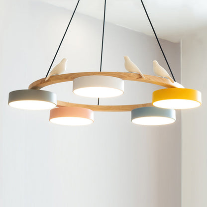 Beautiful Round Pendant LED Birdcage Light Fixture