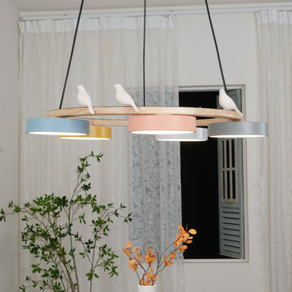 Beautiful Round Pendant LED Birdcage Light Fixture