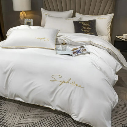 Luxurious Embroidered Duvet Cover Set - Halri