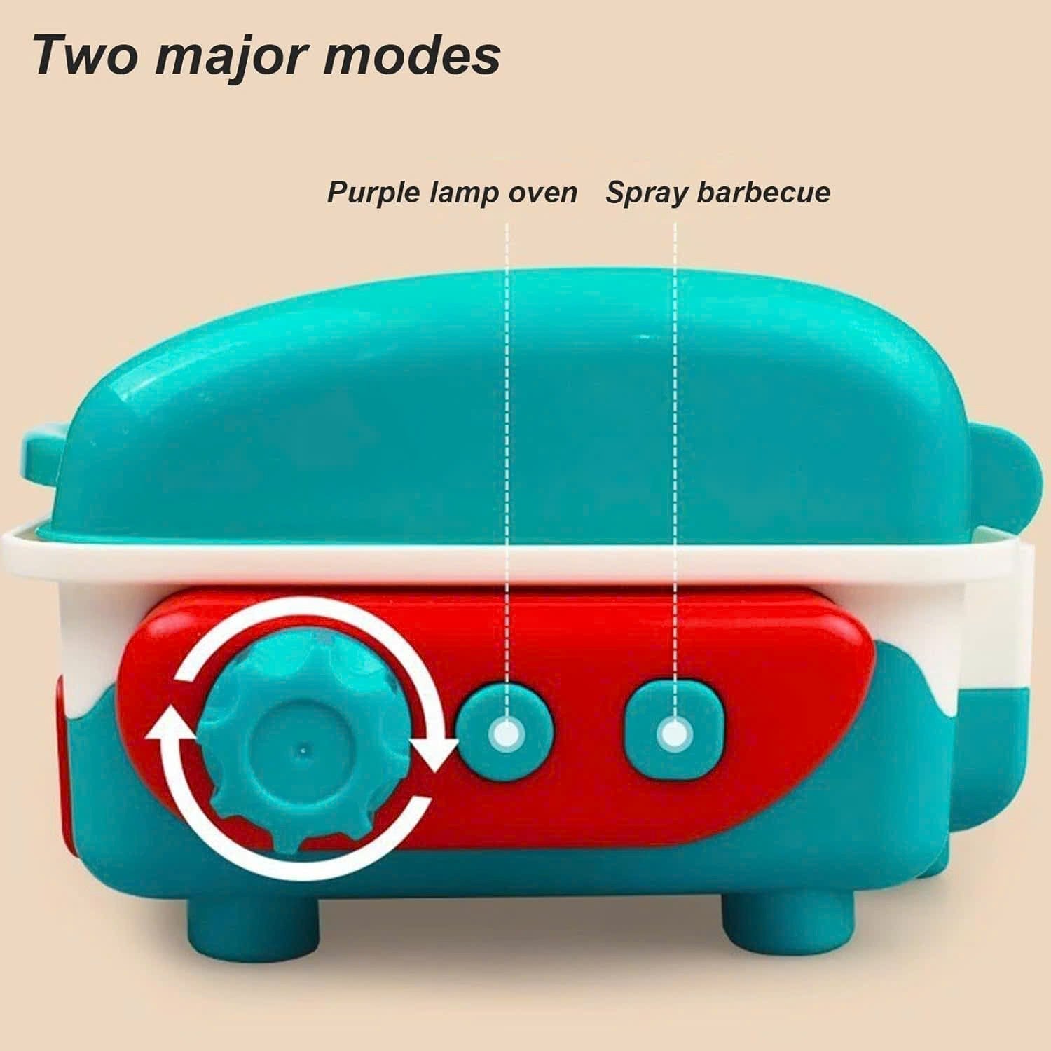 Simulated Barbecue Set with Sound, Light, Foldable Design & Easy to Carry, Safe for Ages 3+