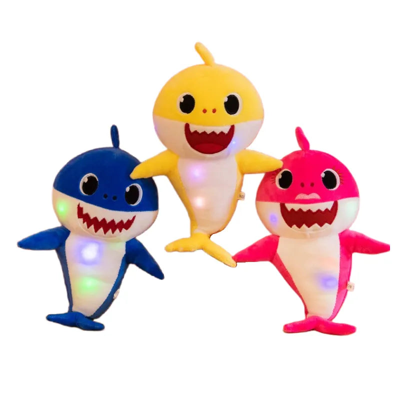 Fun Singing Shark Soft Toy with Lights
