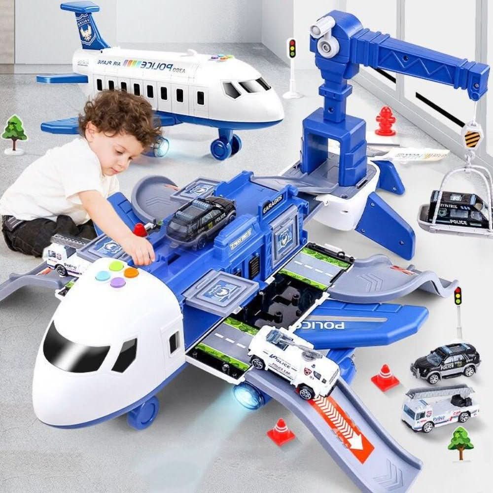 Fun Kids Airplane Playset with Vehicles - Halri