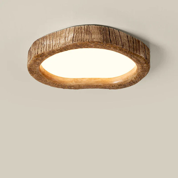Natural Wood Effect LED Ceiling Light - Halri