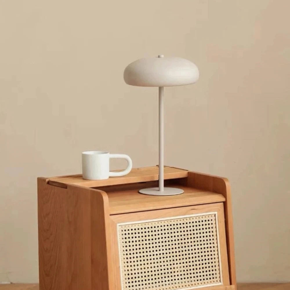 Sleek Retro Table Lamp – Rechargeable Cordless Touch Control Bedside Lamp with Adjustable Lighting 2