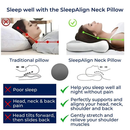 Contour Neck Support Pillow for Better Sleep