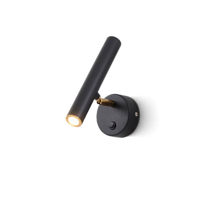 Slim Dimmable LED Wall Light, Black Finish - Halri
