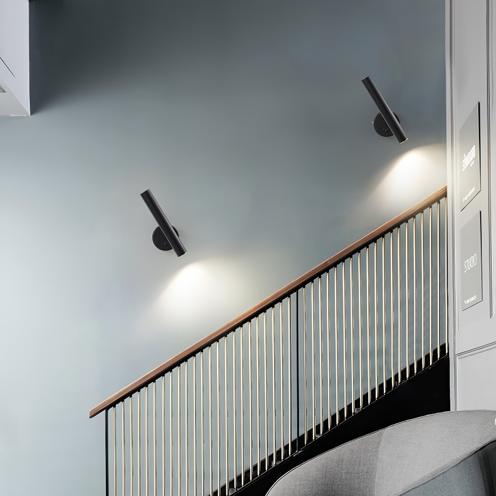 Slender Adjustable Wall Lamp with Integrated LED, Black Finish – Modern Sconce Light for Indoor Spaces 5