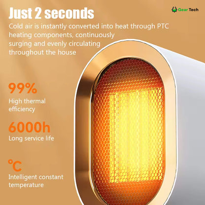 Compact Portable Space Heater with Digital Control