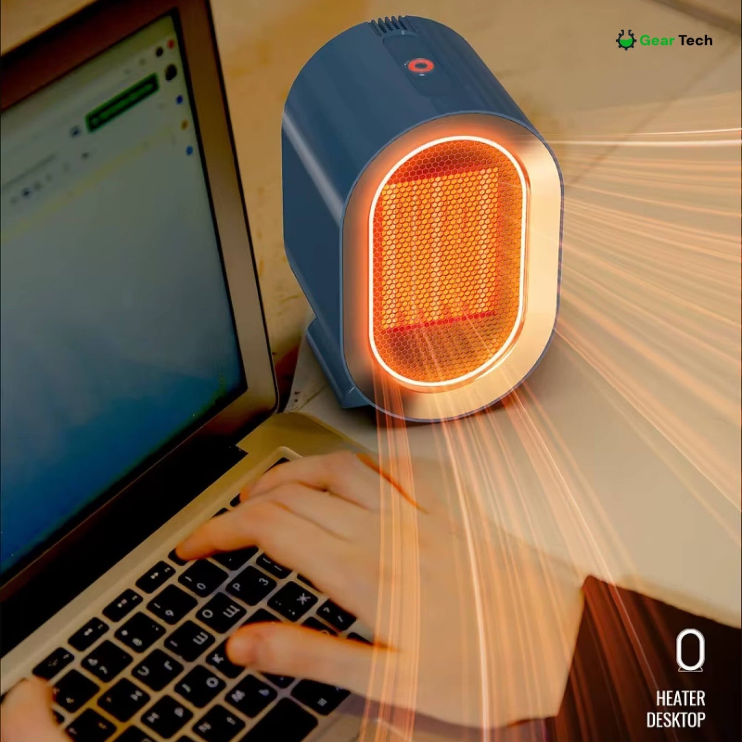 Compact Portable Space Heater with Digital Control