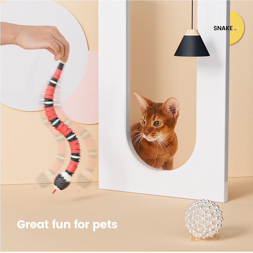 Fun Electronic Interactive Cat Snake Toy