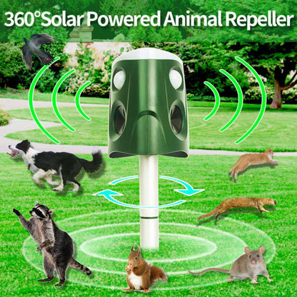 Outdoor motion activated pest repellent 3 in 1