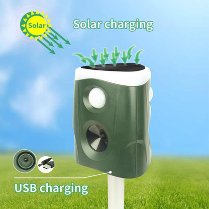 Outdoor motion activated pest repellent 3 in 1