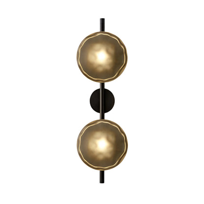 Simple Round Glass Wall Light in Modern Style