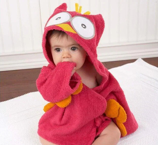 Plush Baby Bath Robe | Super Soft Cotton Wrap