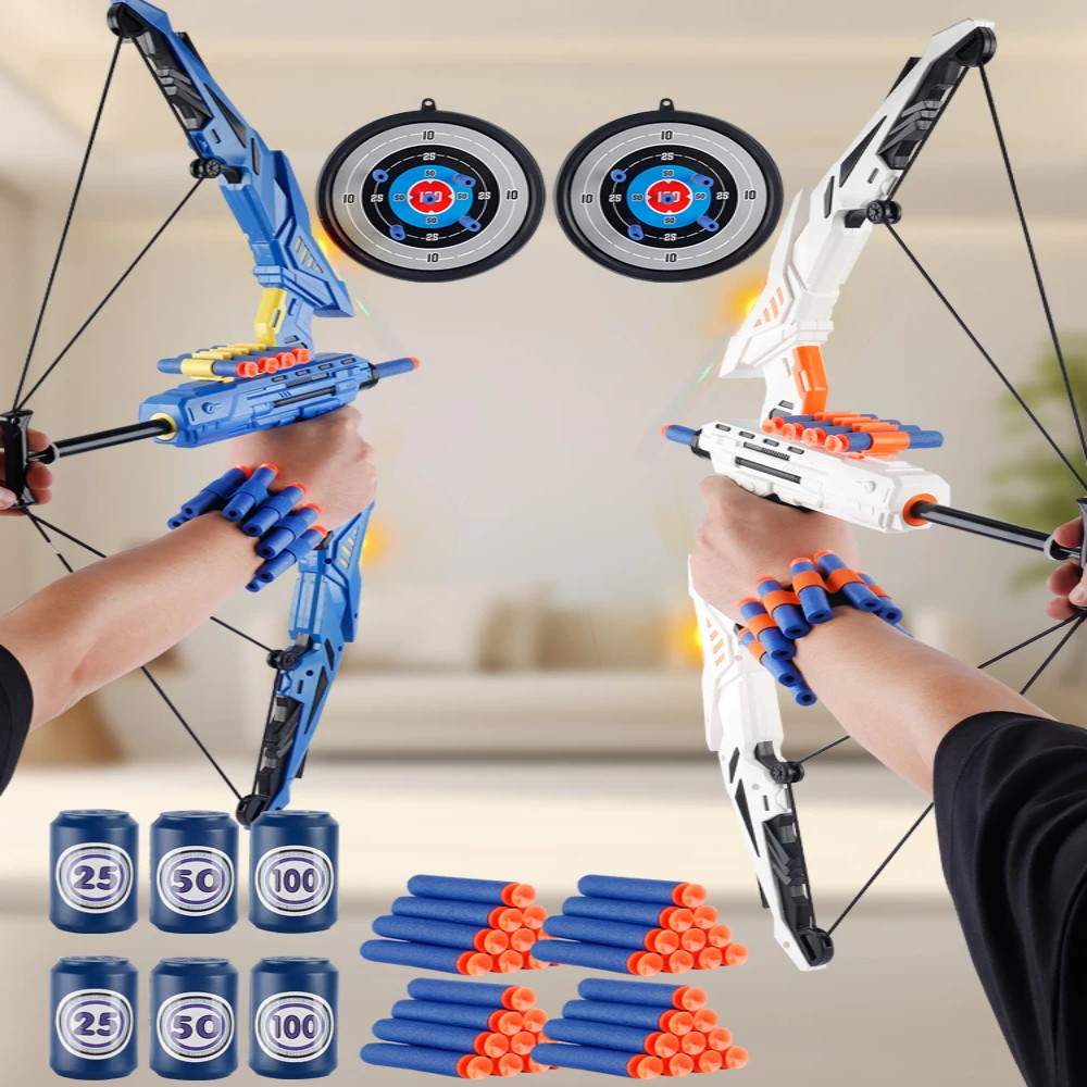 Fun Kids Archery Set with Glow Bow and Safe Darts - Halri