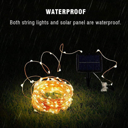 Waterproof Solar Fairy Lights Outside