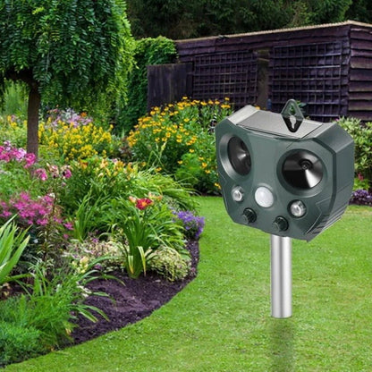 Outdoor Motion Activated Animal Repellent with Solar Power - Halri