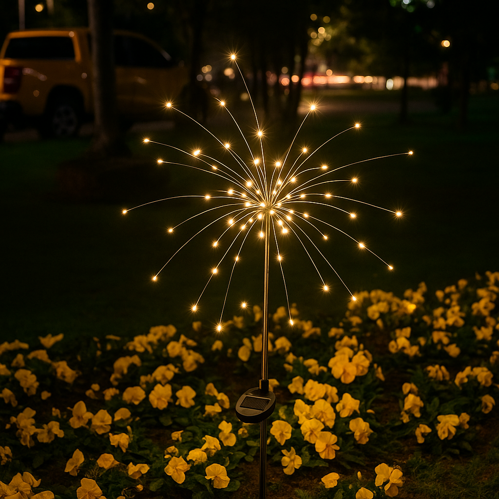 Colorful LED Outdoor Solar Lights with Adjustable Modes - Halri