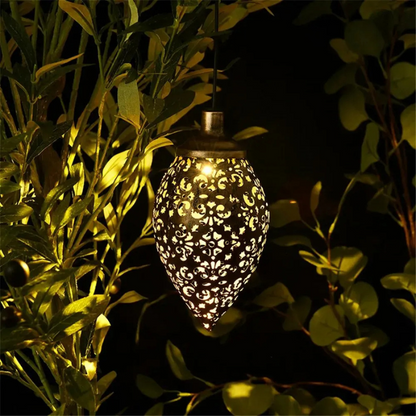 Decorative Solar Garden Lantern with Elegant Designs - Halri
