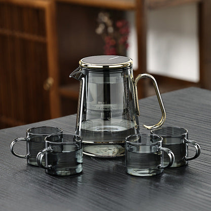 Premium Glass Teapot with Infuser and Stainless Filter