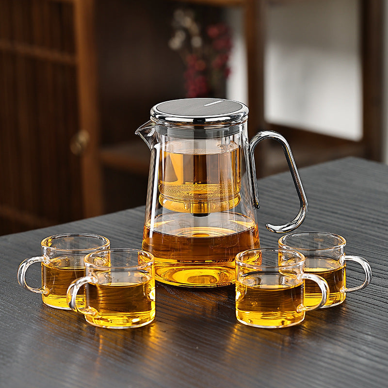 Premium Glass Teapot with Infuser and Stainless Filter