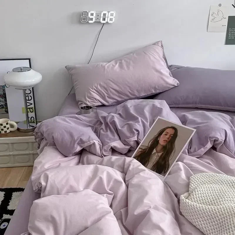 Soft Reversible Duvet Cover Set