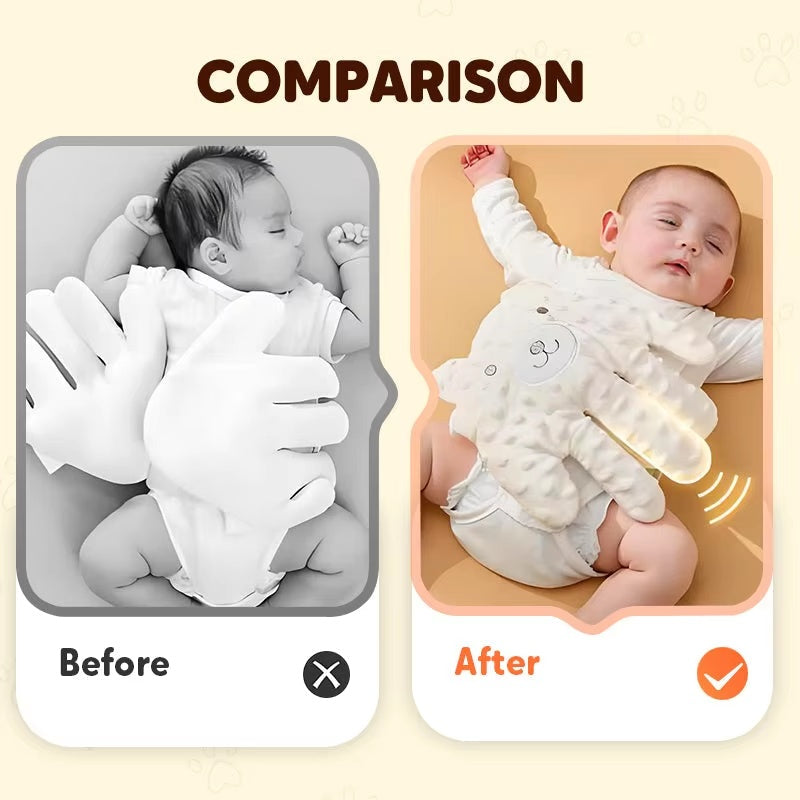 Soothing Baby Hand Pillow – Gentle Electric Patting Toy for Comfort & Startle Prevention