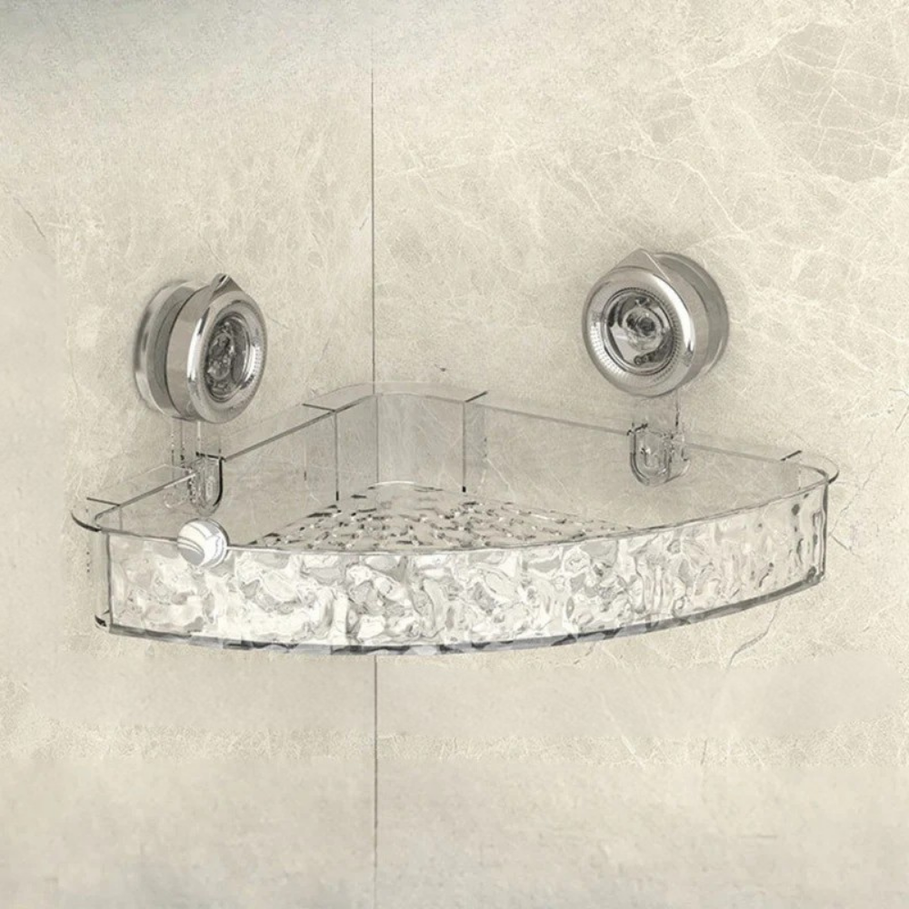 Adhesive Bathroom Shelf with Storage