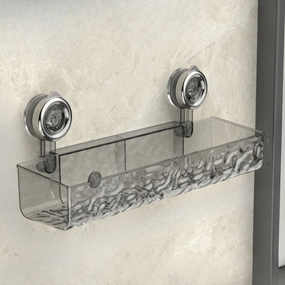 Adhesive Bathroom Shelf with Storage