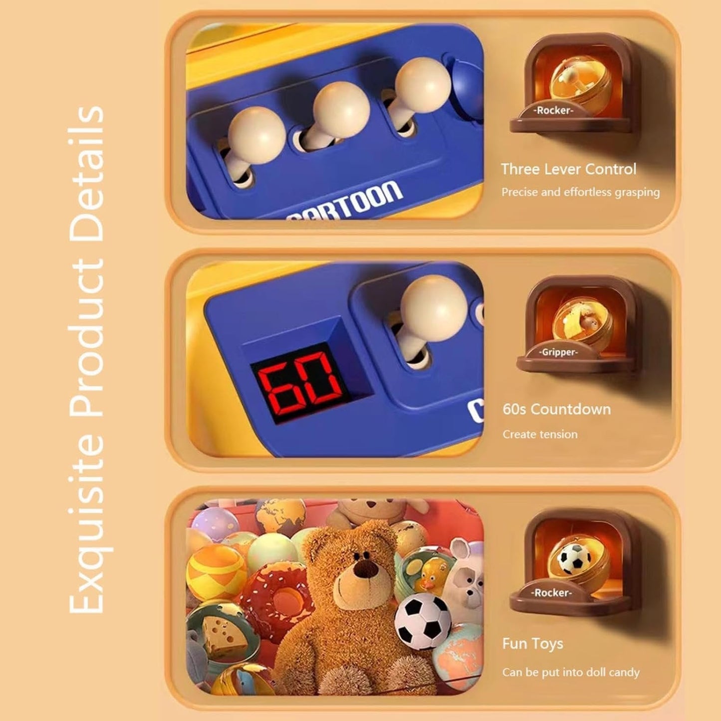 Space Adventure Claw Machine – Exciting Play Fun for Children with Plenty of Prizes Included, Safe for Ages 3+