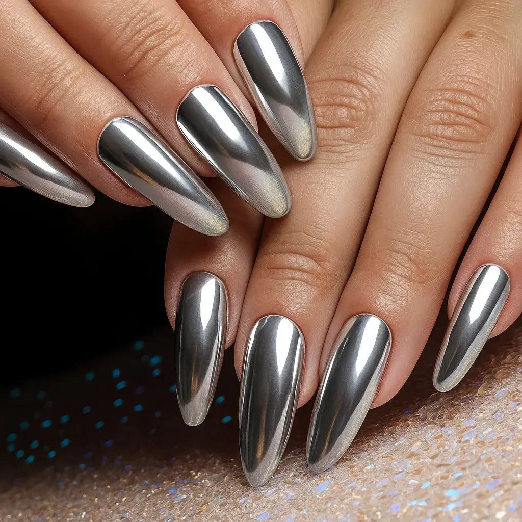 Shiny Chrome Finish Nail Varnish - Halri