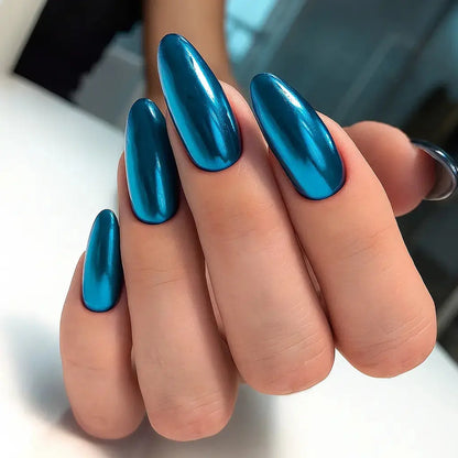 Shiny Chrome Finish Nail Varnish