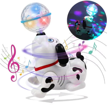 Spinning Dalmatian Toy With Lights And Music, Boosts Kids’ Brain Development, Safe For Ages 3+.