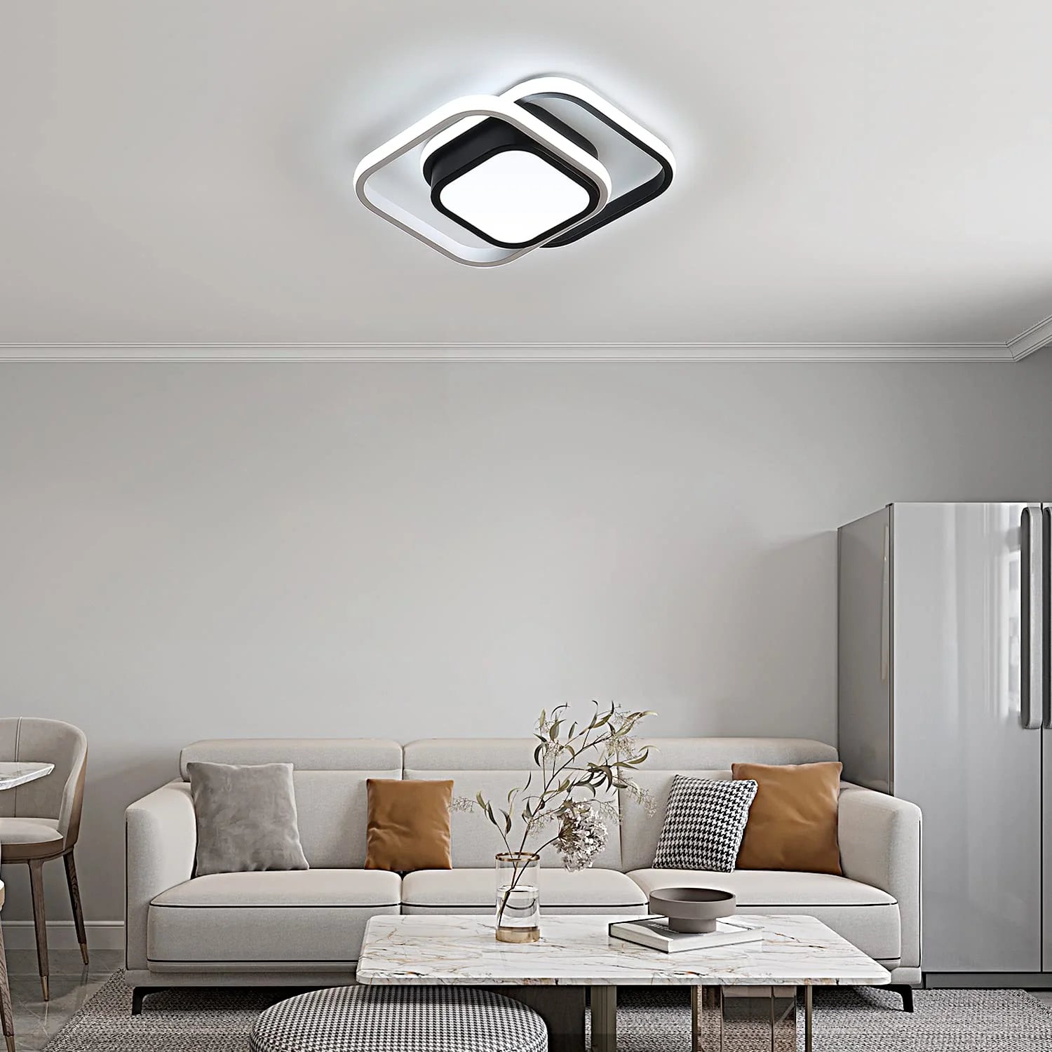 Chic Square Acrylic Ceiling Light