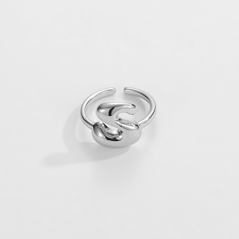 Personalized Fun Alphabet Initial Ring