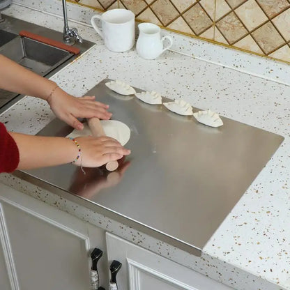 Durable Stainless Steel Cutting Board for Easy Food Prep
