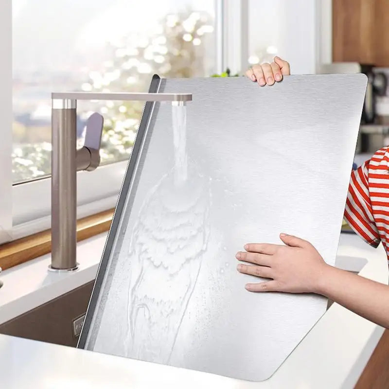Durable Stainless Steel Cutting Board for Easy Food Prep
