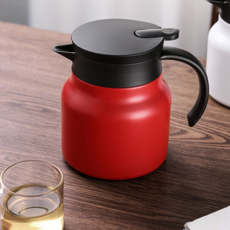 Stainless Steel Insulation Pot - Spill-Proof Thermal Jug for Hot Beverages, 800ml/1000ml, Durable Vacuum Design, Easy Pour Spout 2