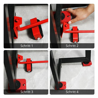 Heavy Duty Furniture Mover Kit with Lift and Wheels