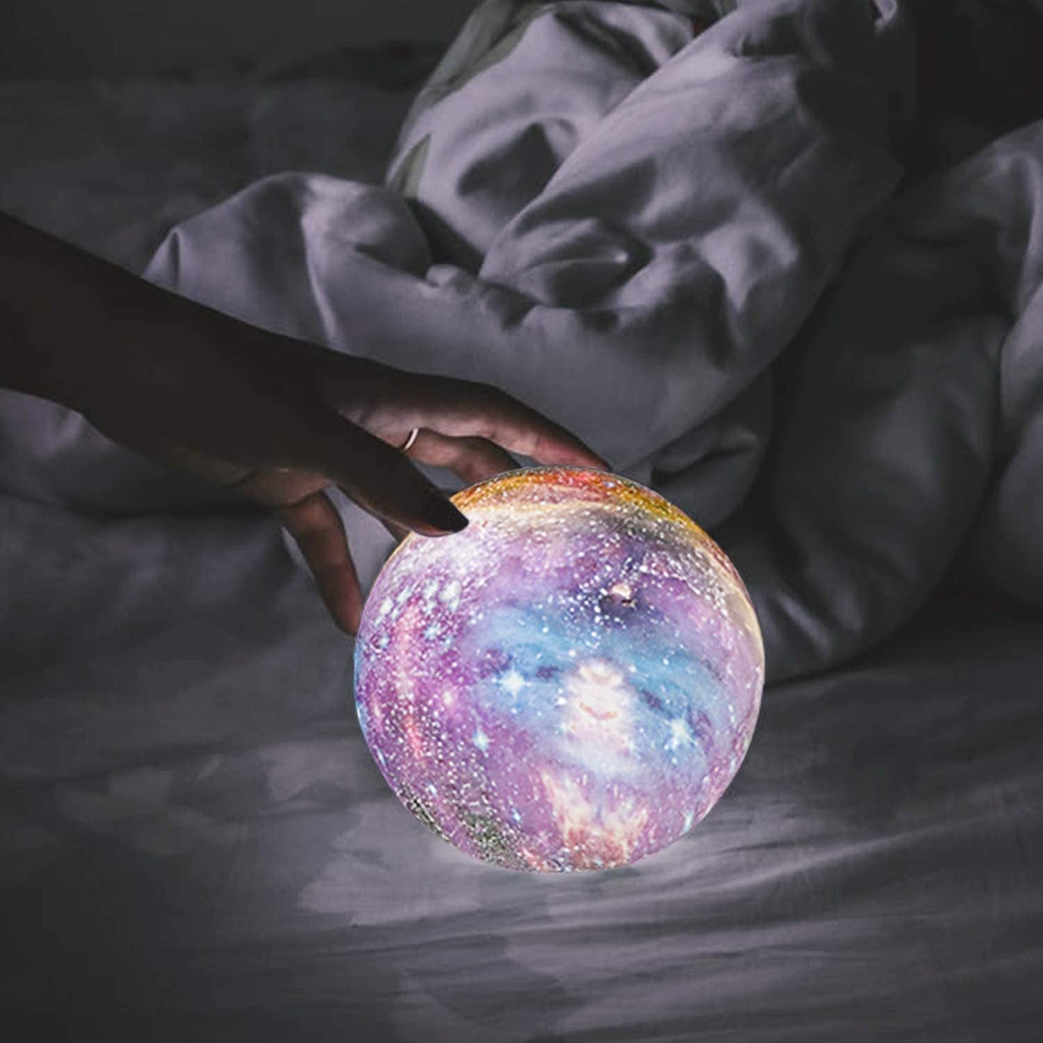 Starry Sky LED Night Lamp with Touch Control – Rechargeable Night Light Projector for Relaxing Atmosphere 7