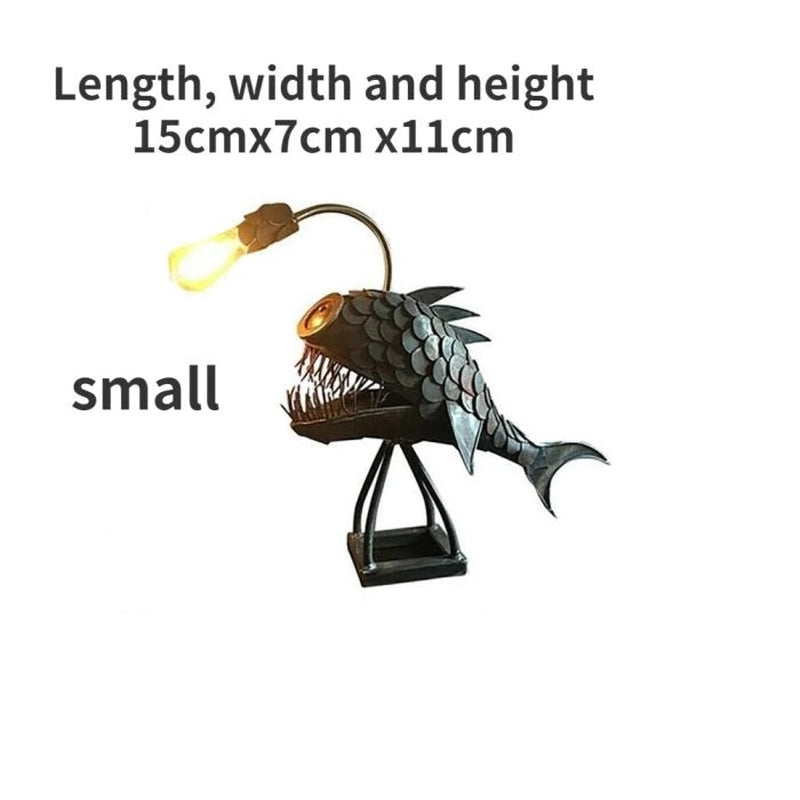 Unique Vintage Fish Table Lamp