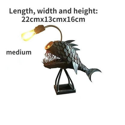 Unique Vintage Fish Table Lamp