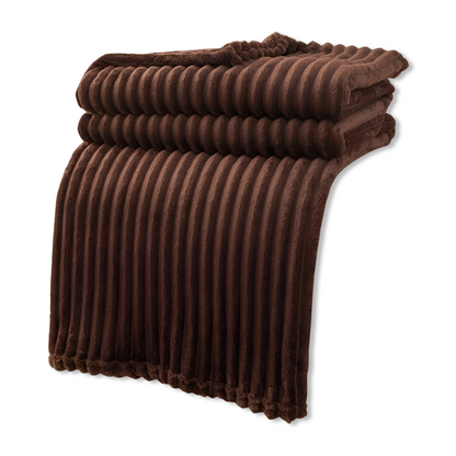 Cozy Plaid Fleece Throw Blanket Soft and Warm